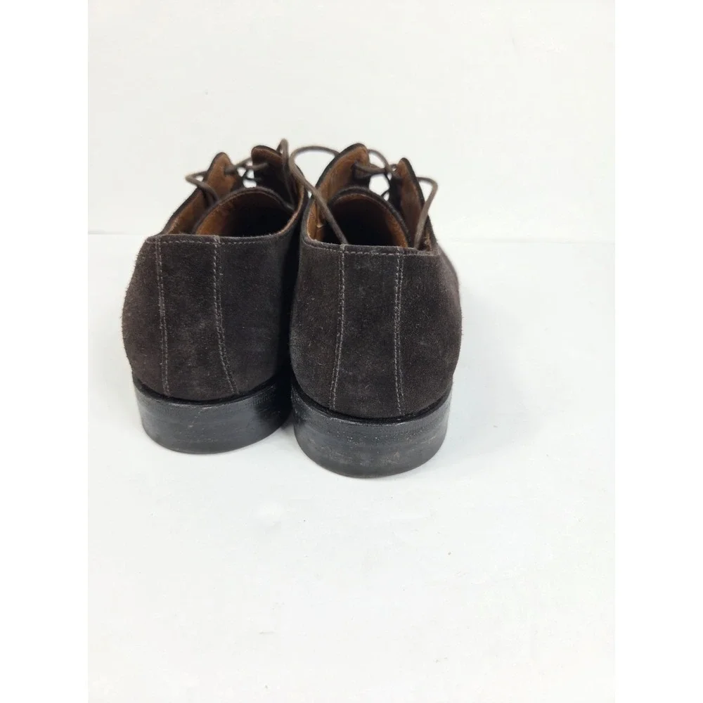 AQUATALIA Made In Italy Oxfords Brown Suede Shoes Size 8 Men